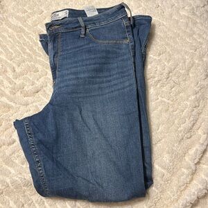 Medium Wash Curvy High Rise Jean Legging